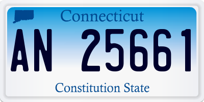 CT license plate AN25661