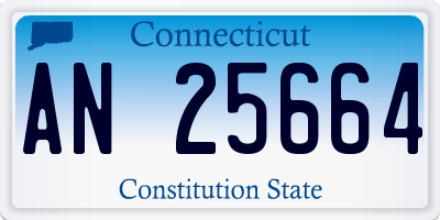 CT license plate AN25664