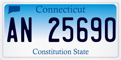 CT license plate AN25690