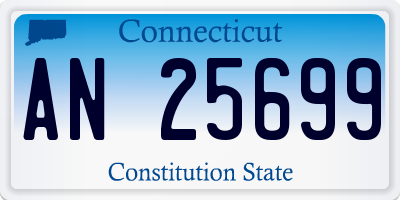 CT license plate AN25699