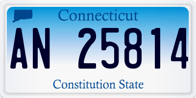 CT license plate AN25814