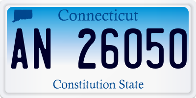 CT license plate AN26050