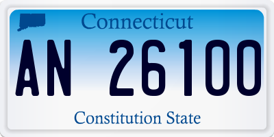 CT license plate AN26100