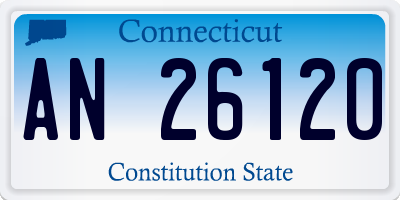 CT license plate AN26120