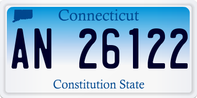 CT license plate AN26122