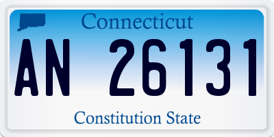 CT license plate AN26131