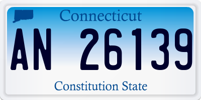 CT license plate AN26139