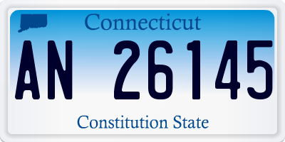 CT license plate AN26145