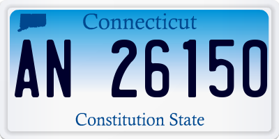 CT license plate AN26150