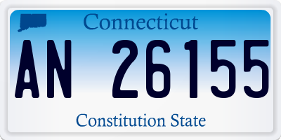 CT license plate AN26155