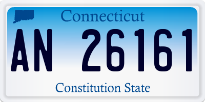 CT license plate AN26161