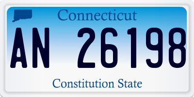CT license plate AN26198