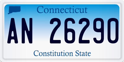 CT license plate AN26290