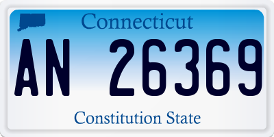 CT license plate AN26369