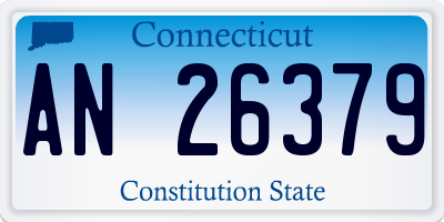 CT license plate AN26379