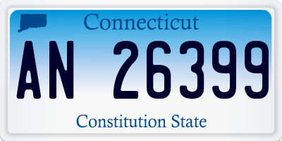 CT license plate AN26399