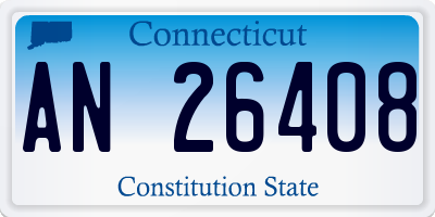 CT license plate AN26408