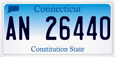 CT license plate AN26440