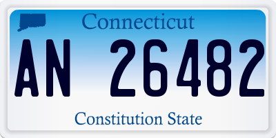 CT license plate AN26482