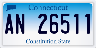 CT license plate AN26511