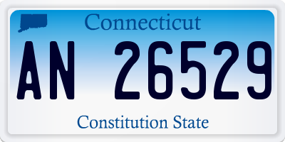 CT license plate AN26529
