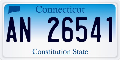 CT license plate AN26541