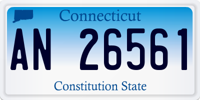 CT license plate AN26561