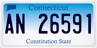 CT license plate AN26591