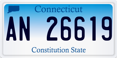 CT license plate AN26619