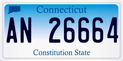 CT license plate AN26664