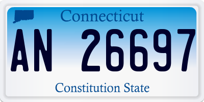 CT license plate AN26697