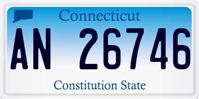 CT license plate AN26746