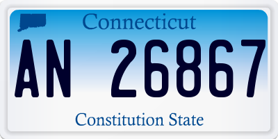 CT license plate AN26867