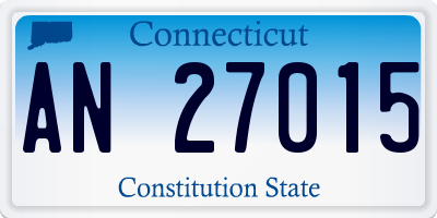 CT license plate AN27015