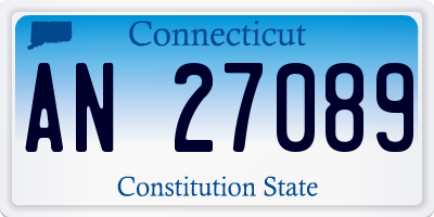 CT license plate AN27089