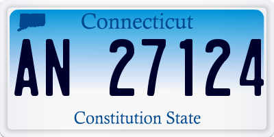 CT license plate AN27124