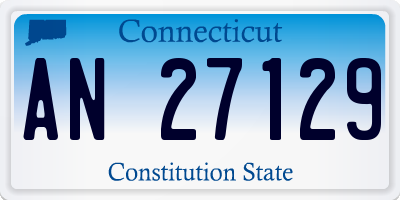 CT license plate AN27129
