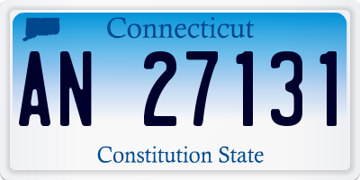CT license plate AN27131