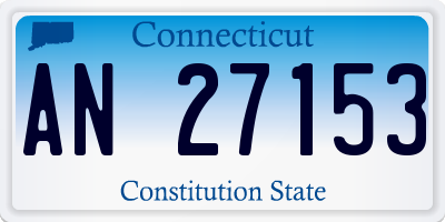 CT license plate AN27153