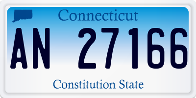CT license plate AN27166