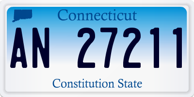 CT license plate AN27211