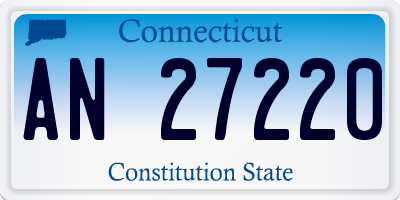 CT license plate AN27220