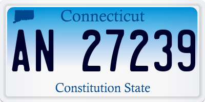 CT license plate AN27239