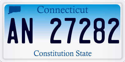 CT license plate AN27282