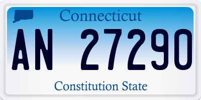 CT license plate AN27290