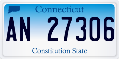 CT license plate AN27306