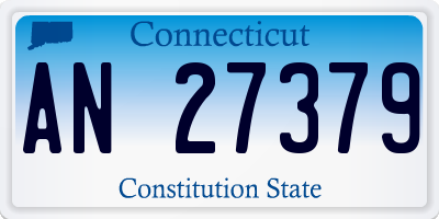 CT license plate AN27379