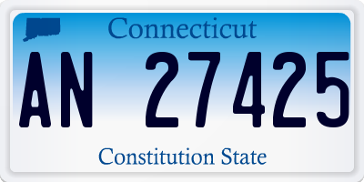 CT license plate AN27425