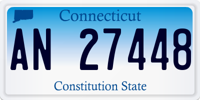 CT license plate AN27448