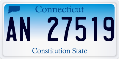 CT license plate AN27519